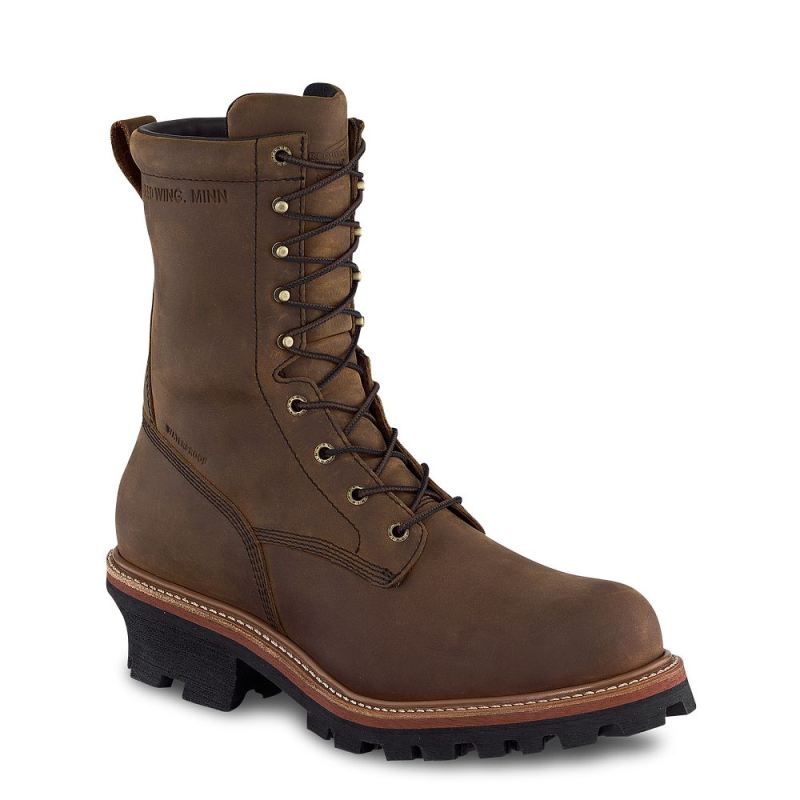 Red Wing Boots | LoggerMax - Men's 9-inch Waterproof, Safety Toe Logger Boot