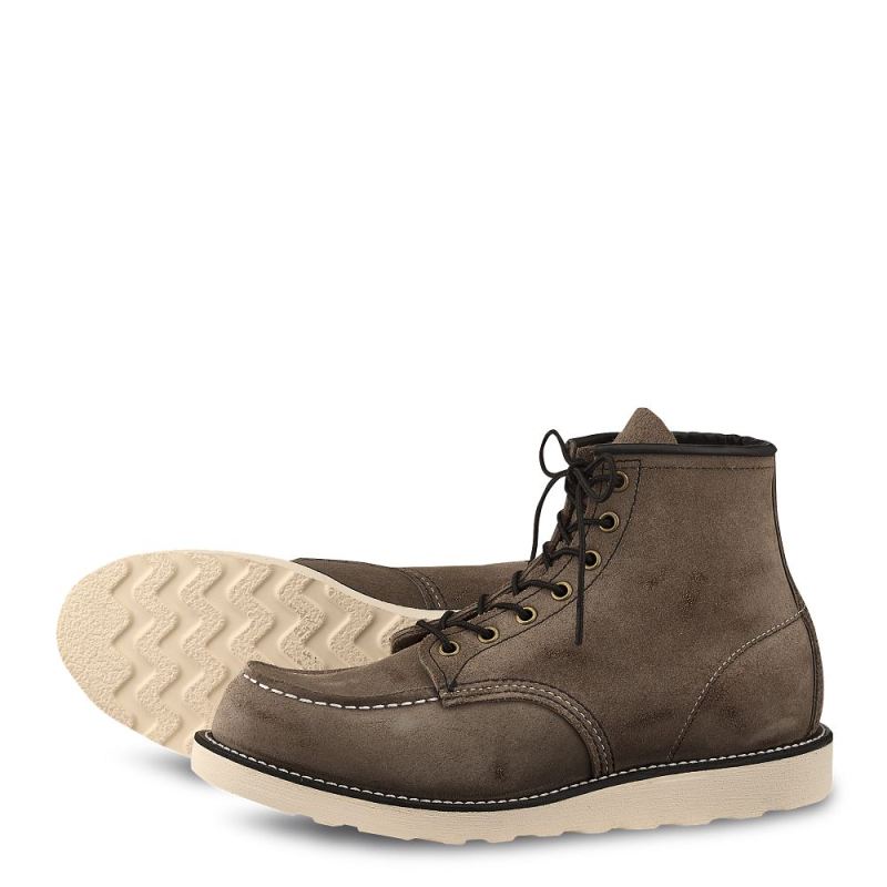 Red Wing Boots | Classic Moc | Slate - Men's 6-inch Boot in Slate Muleskinner Leather