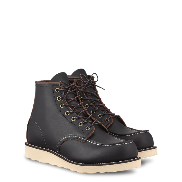 RED WING CLASSIC MOC TOE BOOTS 8849-Black Prairie